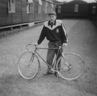 Gerry with his bike.